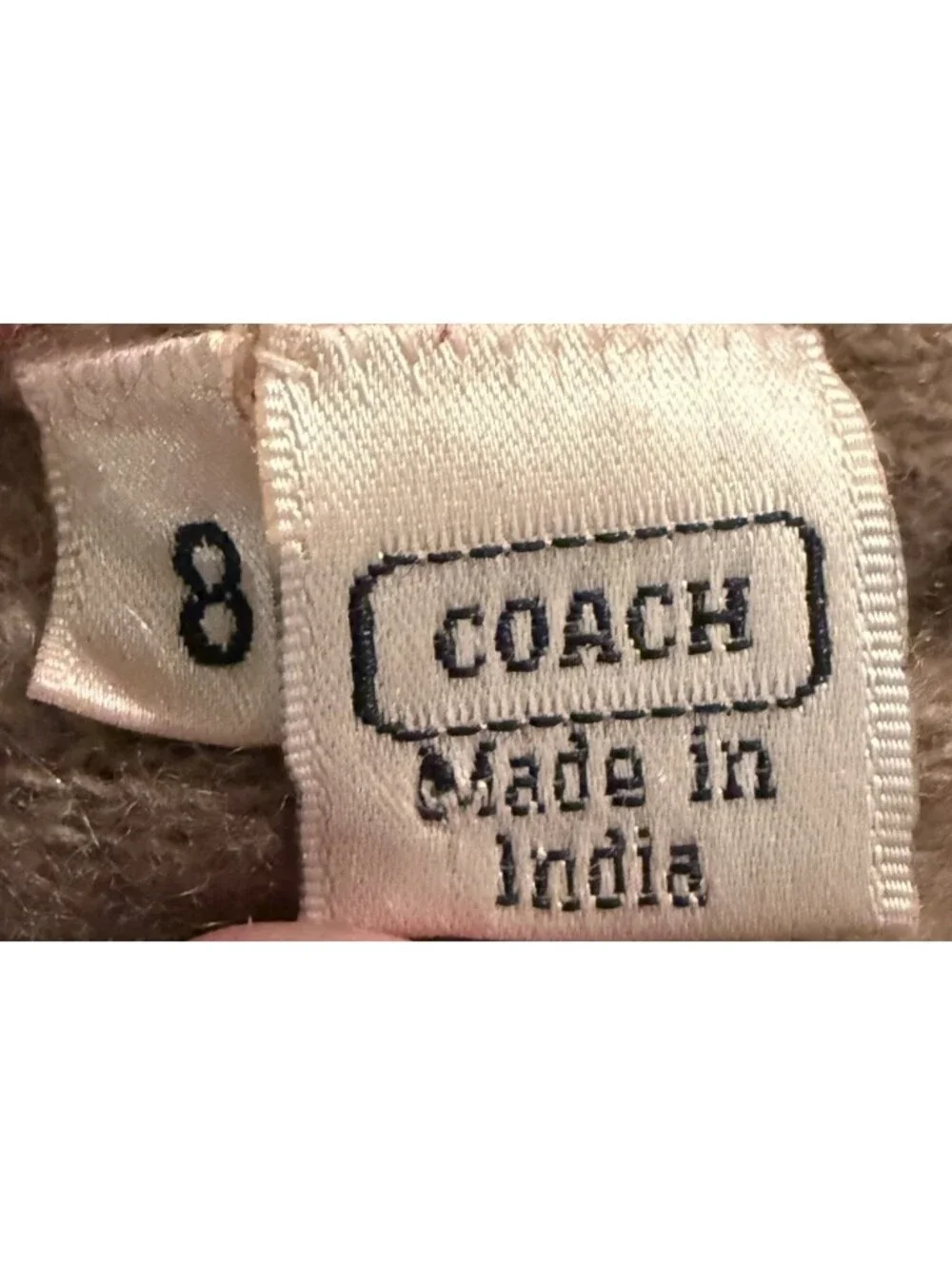 Coach Red Gloves Cashmere Lined Vintage Dress Gloves Size 8